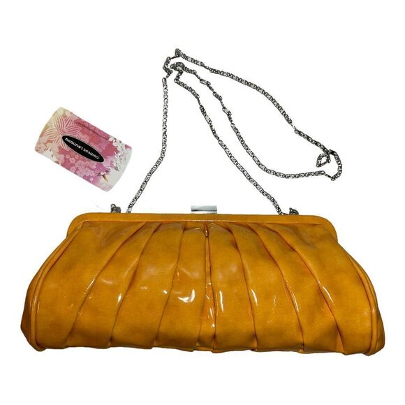 Chinese Laundry Orange Baguette Bag, New with Defects - Picture 3 of 8